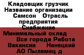 Кладовщик-грузчик › Название организации ­ Самсон › Отрасль предприятия ­ Снабжение › Минимальный оклад ­ 27 000 - Все города Работа » Вакансии   . Ненецкий АО,Пылемец д.